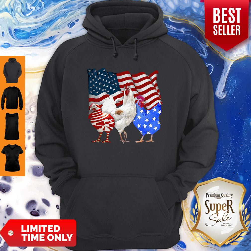 Premium Chicken American Flag Shirt