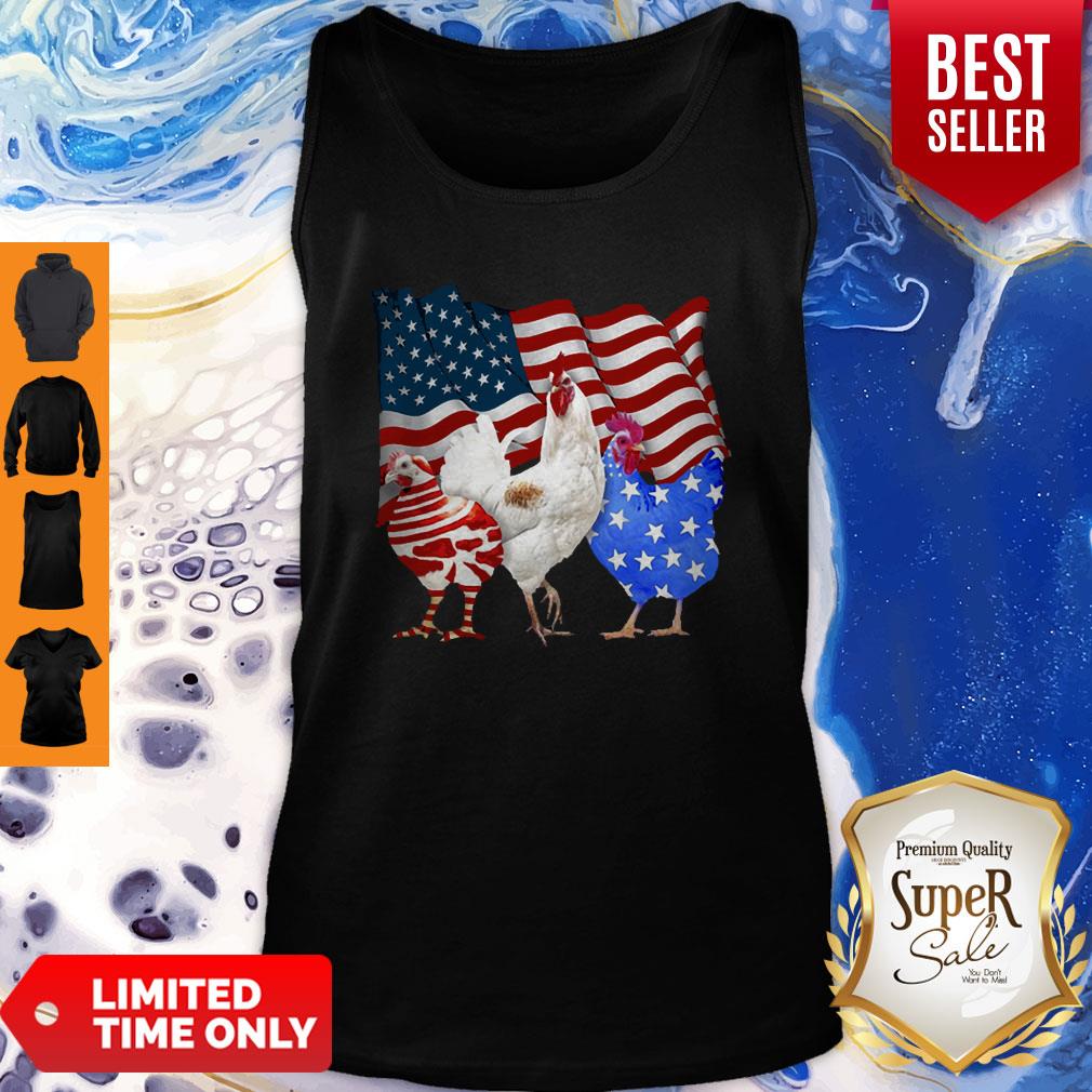 Premium Chicken American Flag Shirt
