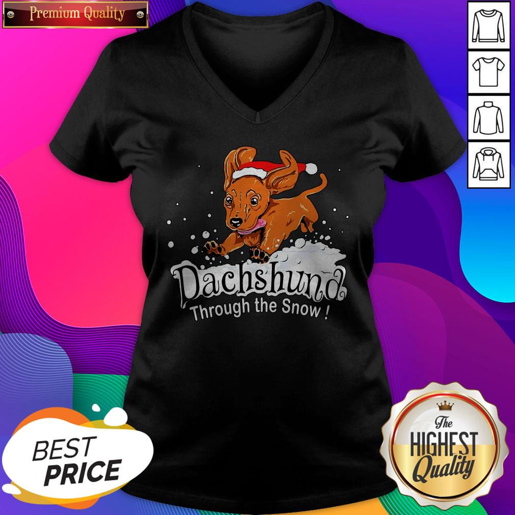 Premium Dachshund Through The Snow Shirts