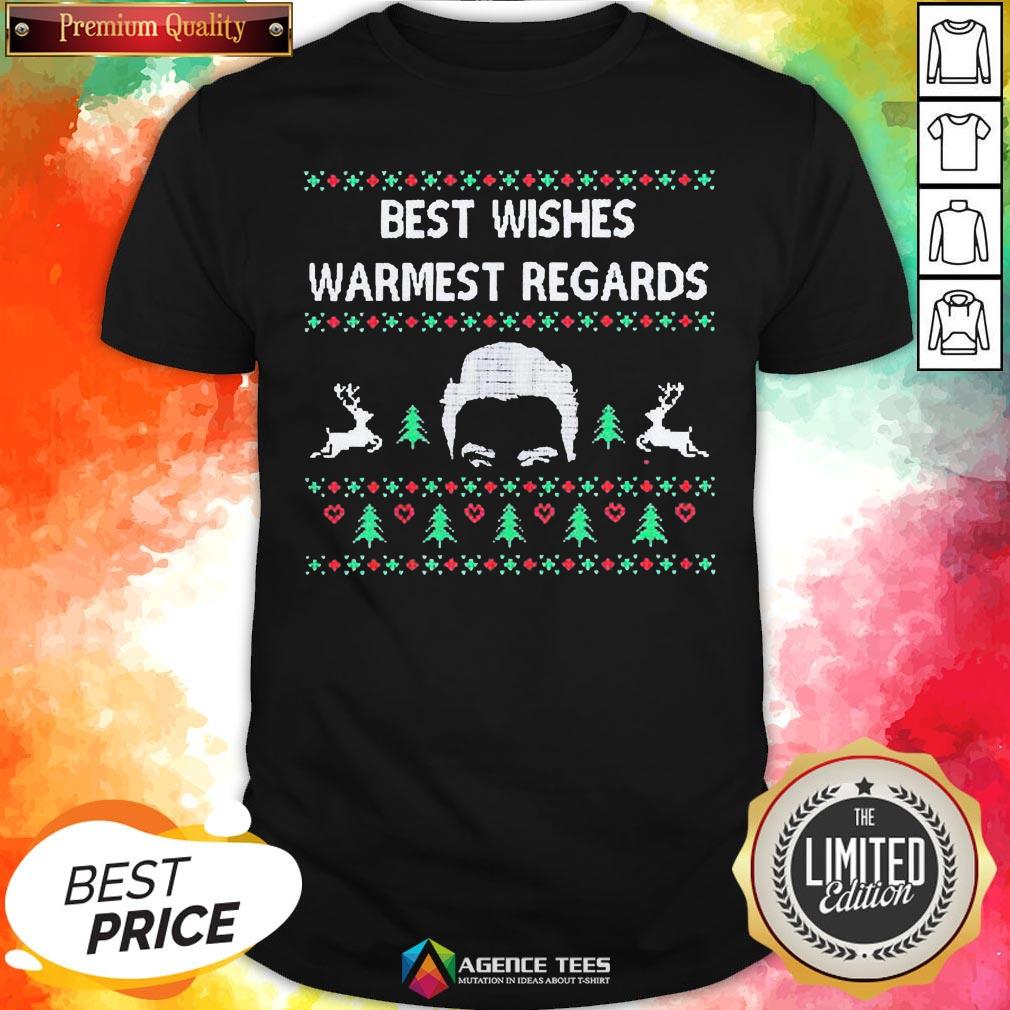 Premium David Rose Best Wishes Warmest Regards Ugly Christmas Shirt