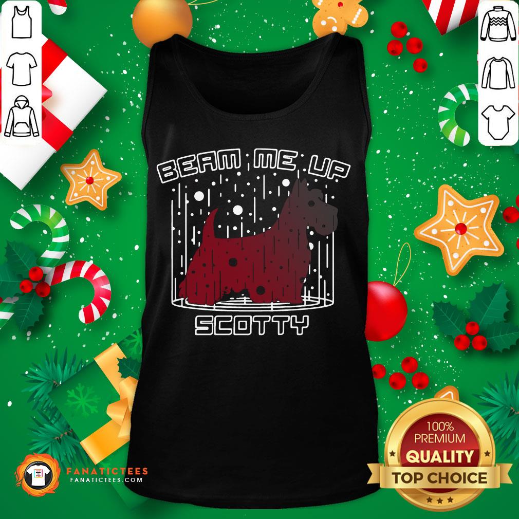 Premium Dog Beam Me Up Scotty Christmas Shirt