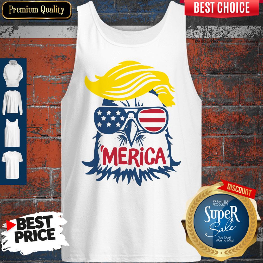 Premium Donald Trump Engle Merica Full Color Shirt