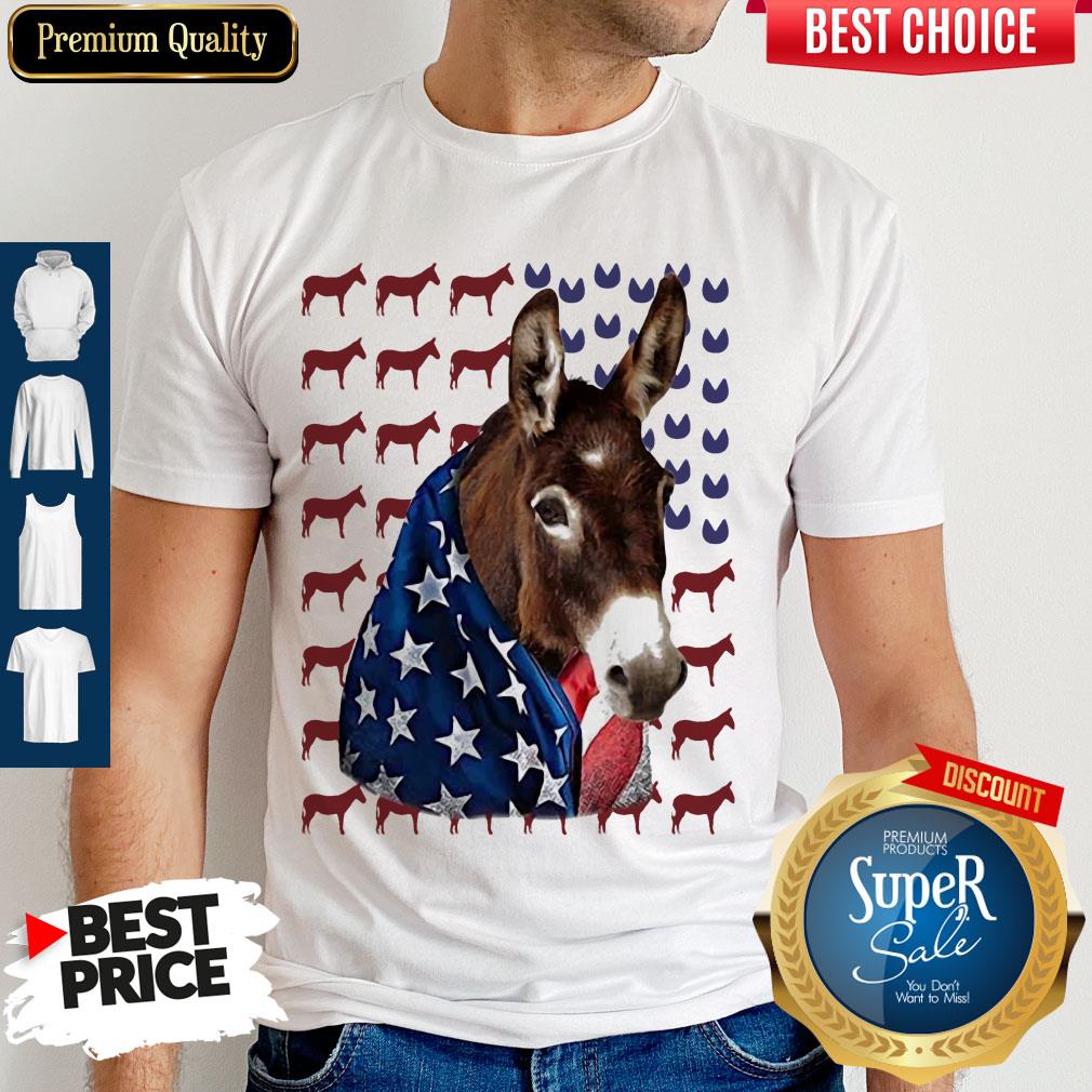 Premium Donkeys Us Independence Day Shirt