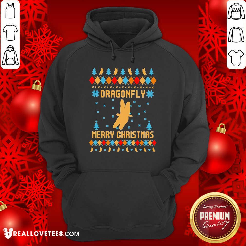 Premium Dragonfly Merry Ugly Christmas Shirt