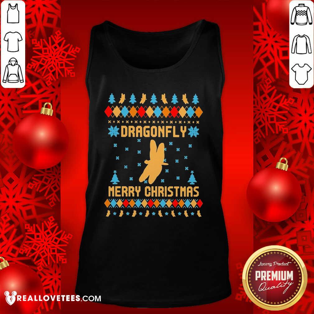 Premium Dragonfly Merry Ugly Christmas Shirt