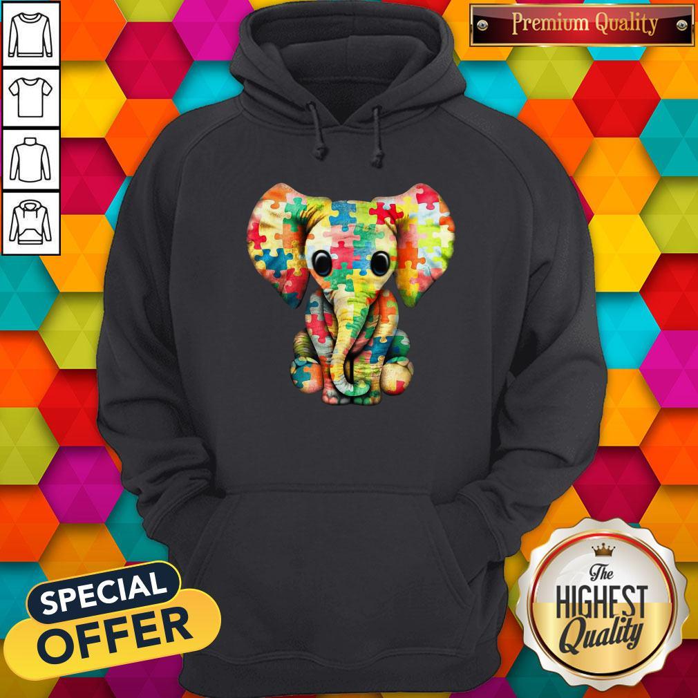 Premium Elephant Autism World Autism Awareness Day Gift Shirt