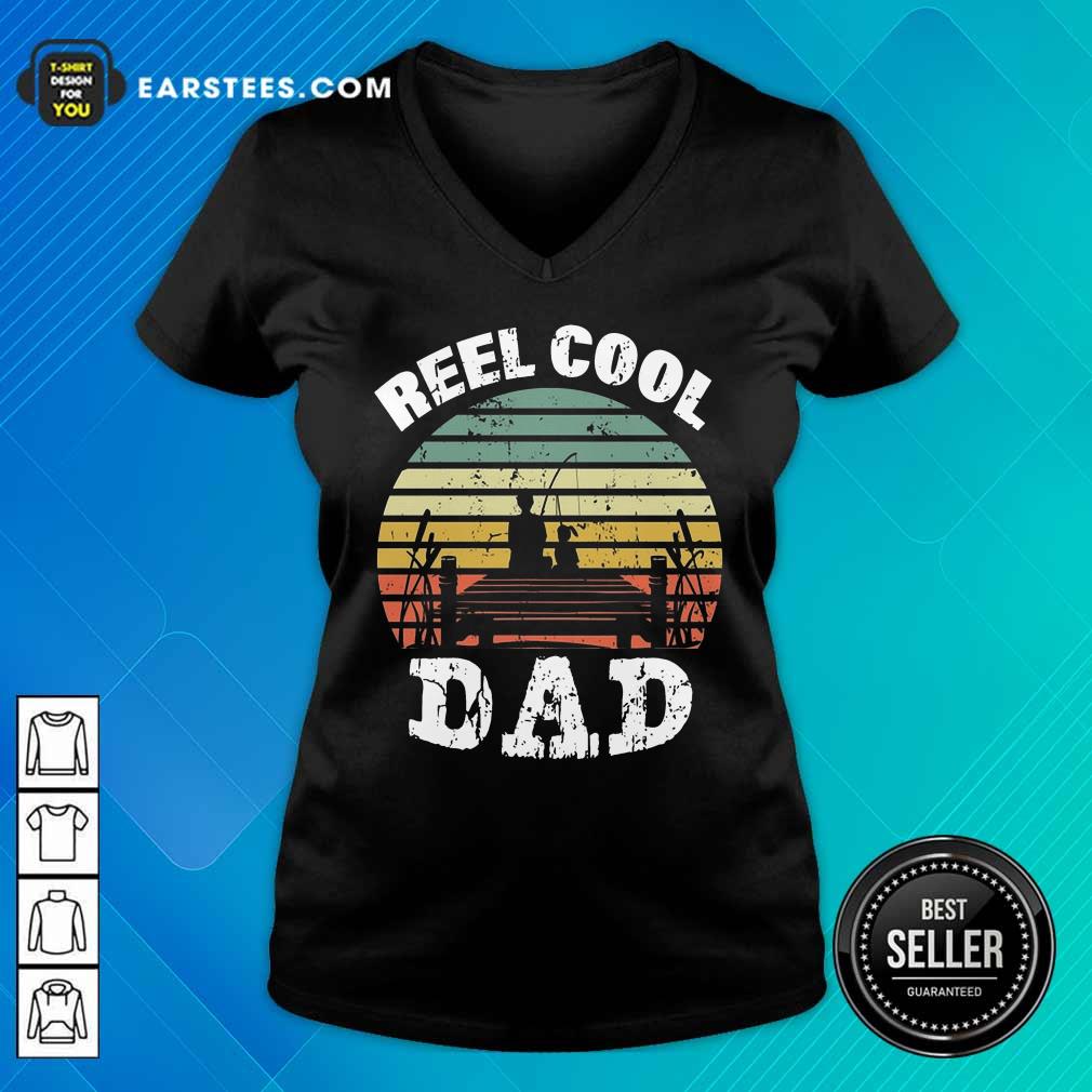 Premium Fishing Reel Cool Dad Vintage Shirt