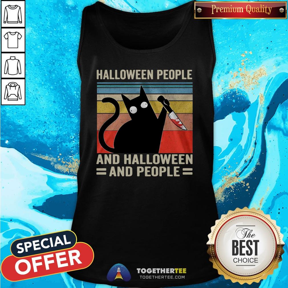Premium I Hate Halloween And Halloween And People Vintage Shirt