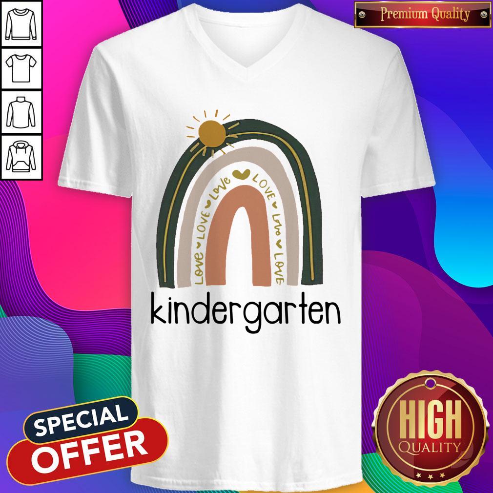 Premium Love Kindergarten Teacher Neutral Rainbow Shirt