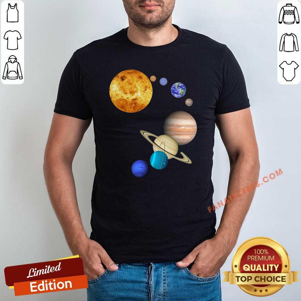Premium Planets In Solar System Science Shirt