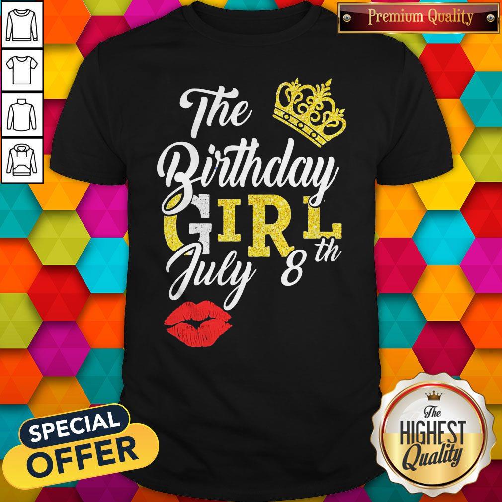 Premium Queen Lip The Birthday Girl July 8th Diamond Shirt