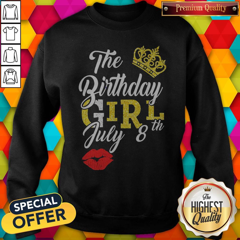 Premium Queen Lip The Birthday Girl July 8th Diamond Shirt