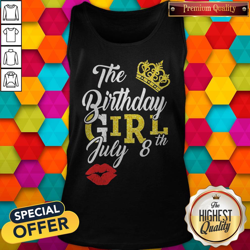 Premium Queen Lip The Birthday Girl July 8th Diamond Shirt
