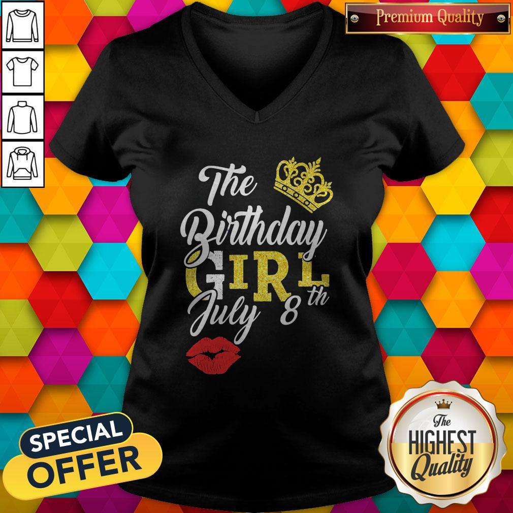 Premium Queen Lip The Birthday Girl July 8th Diamond Shirt