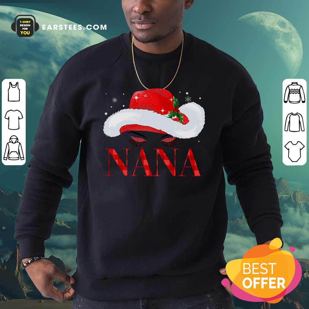 Premium Santa Hat Women Nana Shirt