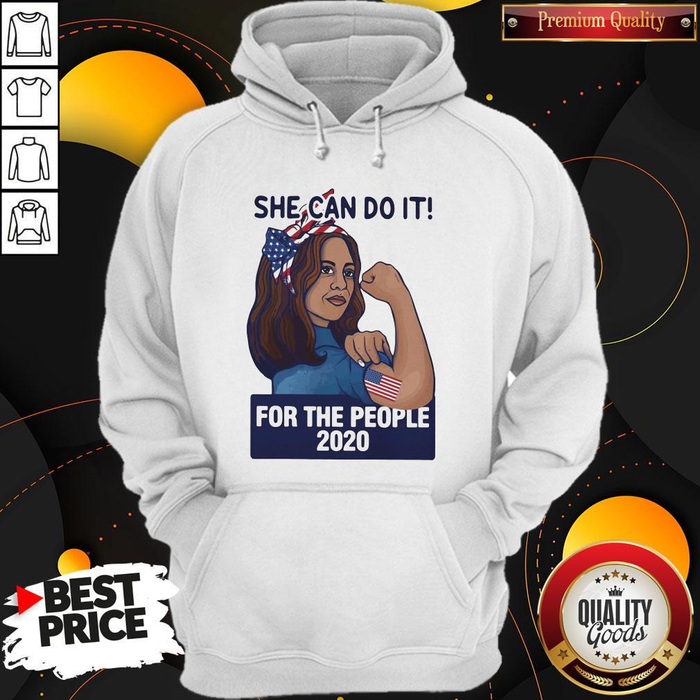 Premium She Can Do It For The People 2020 Lady American Flag Shirt