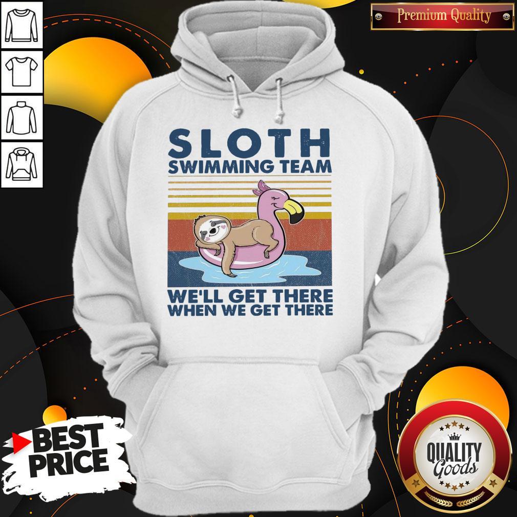 Premium Sloth Swimming Team We’ll Get There When We Get There Vintage Shirt