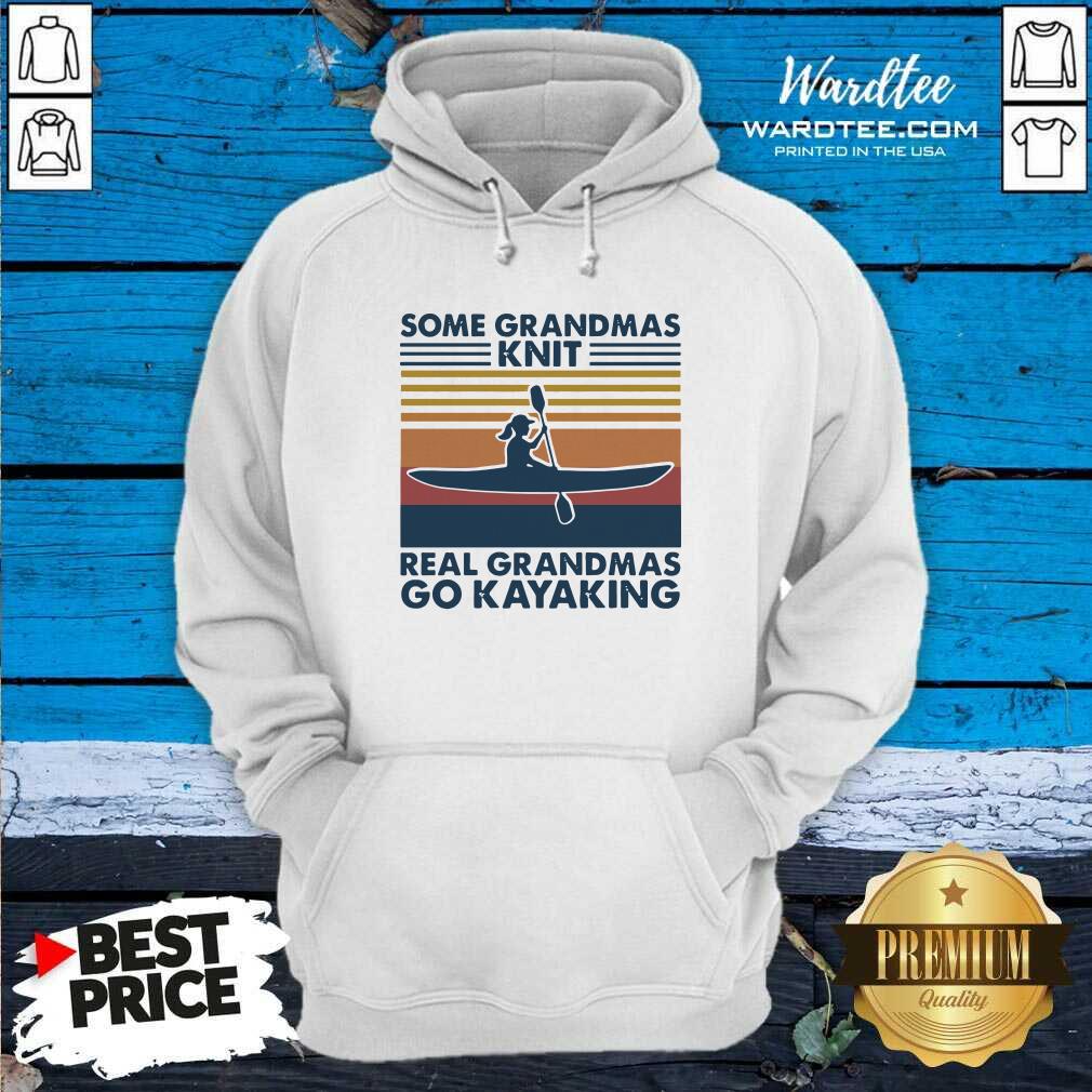 Premium Some Grandmas Knit Real Grandmas Go Kayaking Vintage Shirt