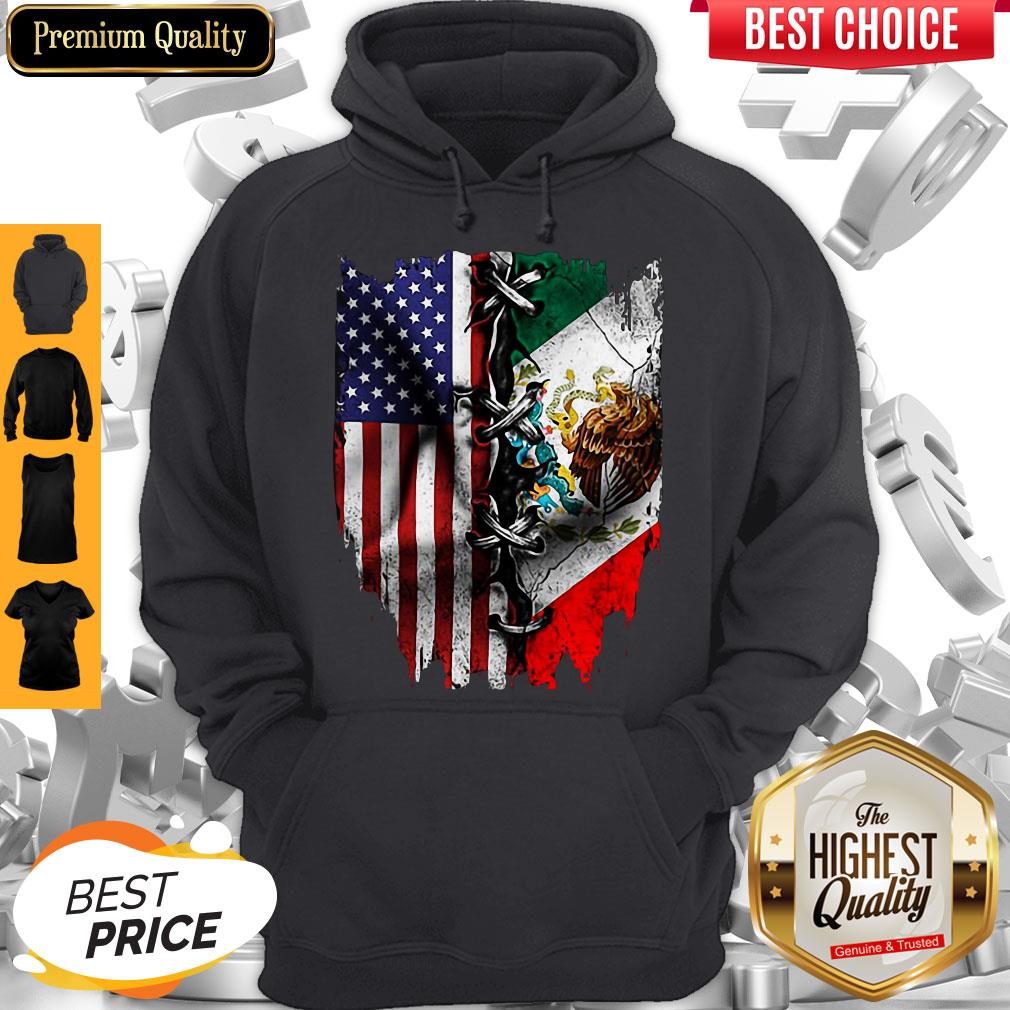 Premium Vintage Mexican American Flag Shirt