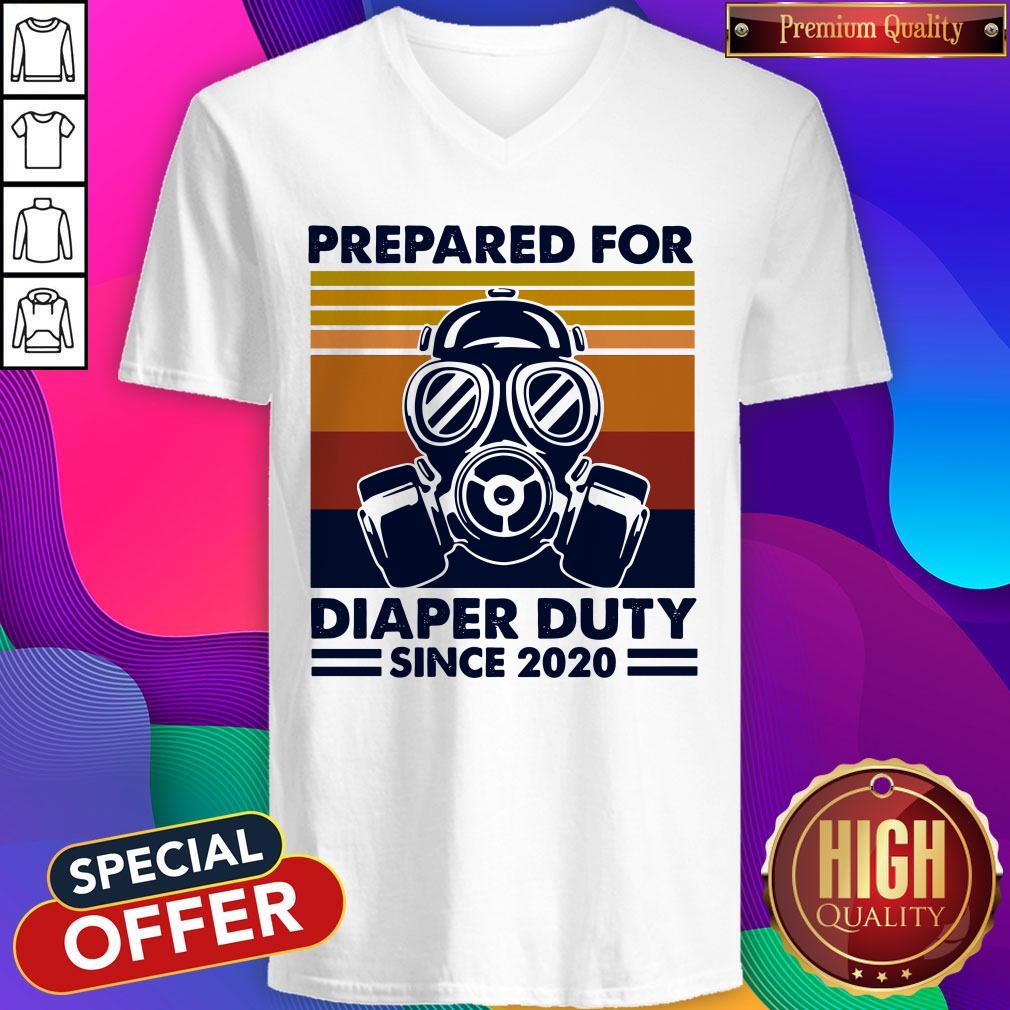 Prepared For Diaper Duty Since 2020 Father Shirt