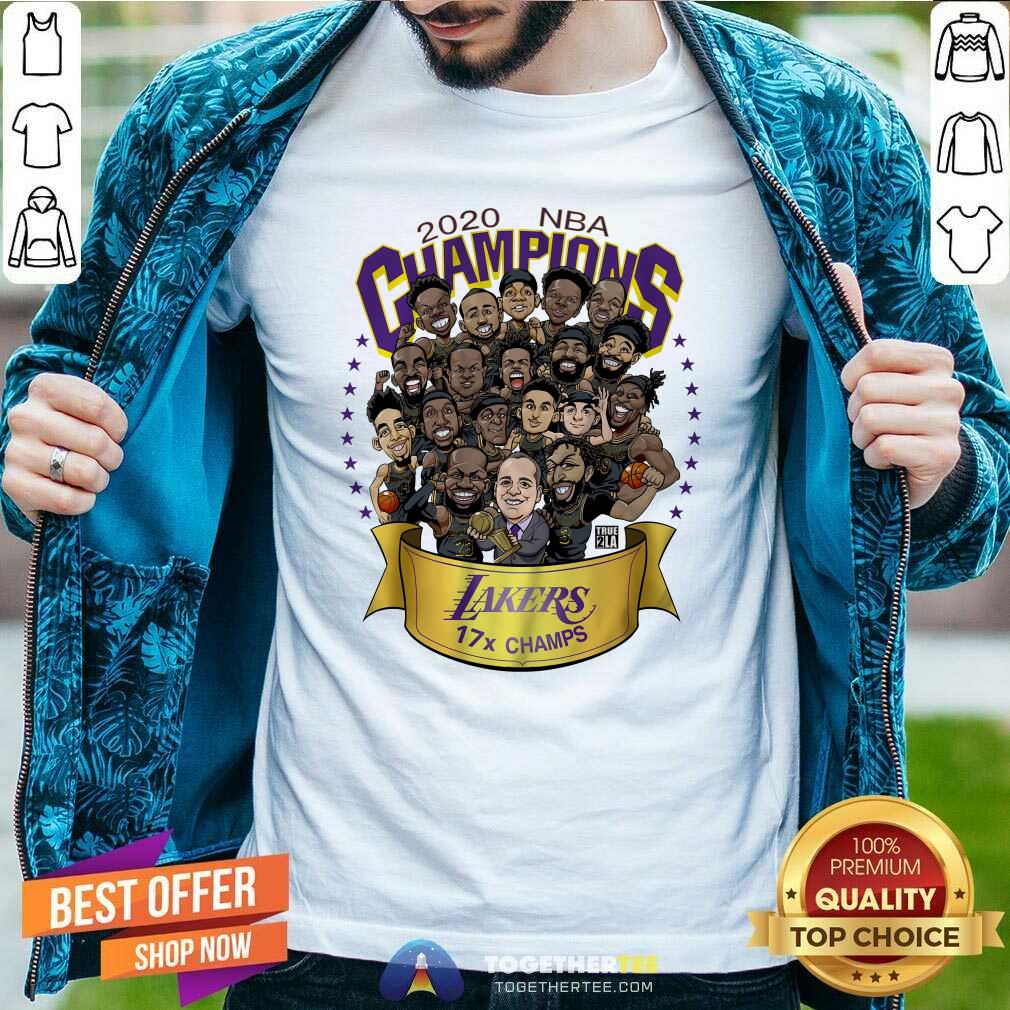 Pretty 2020 Nba Champions Los Angeles Lakers 17 Champs Cartoon Shirt