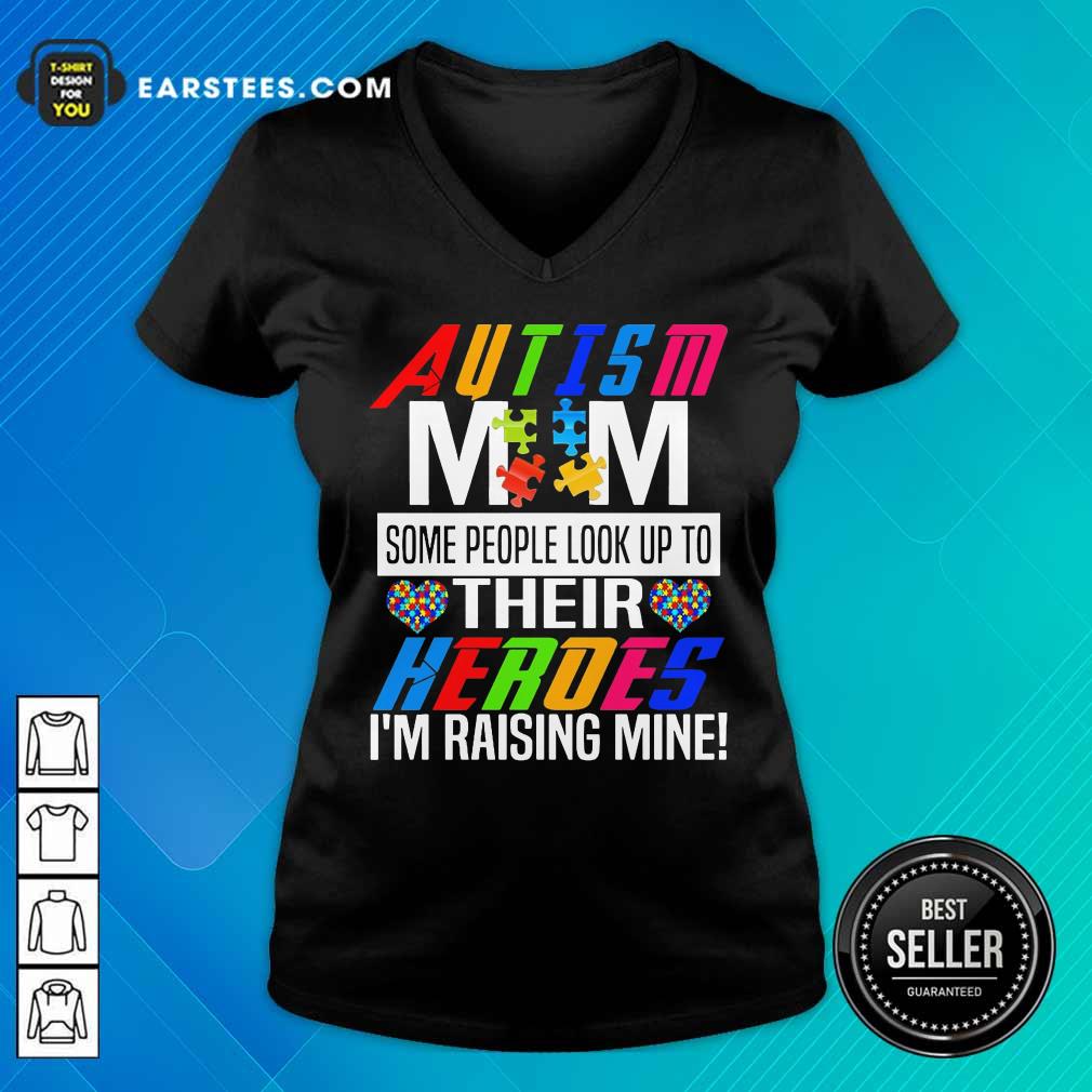 Pretty Autism Mom Some Heroes Shirt