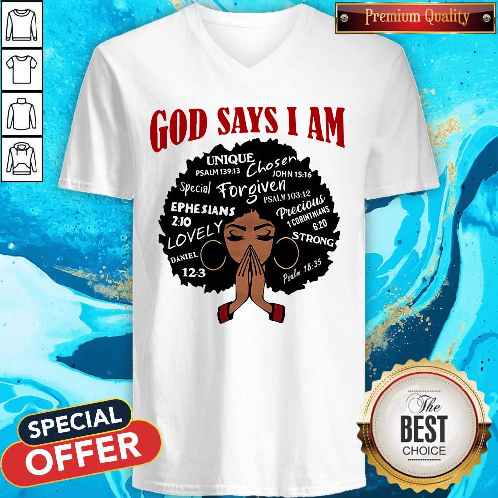 Pretty Black Girl God Says I Am Shirt