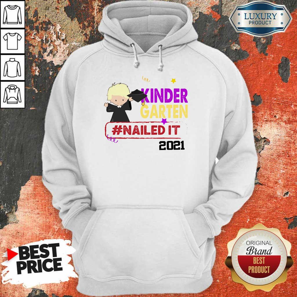 Pretty Blonde Boy Youth Kindergarten Nailed It 2021 Shirt
