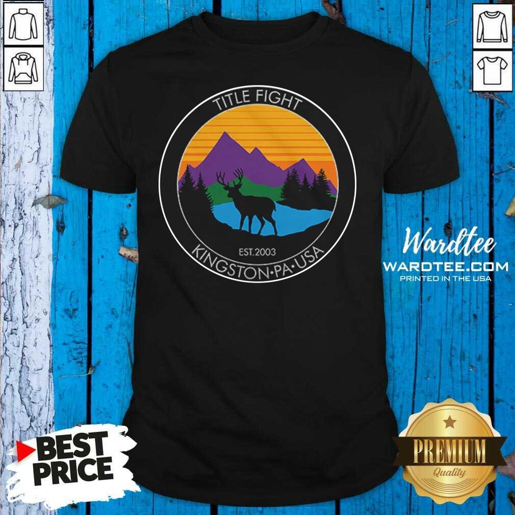 Pretty Cold Cuts Merch Title Fight Deer Shirt