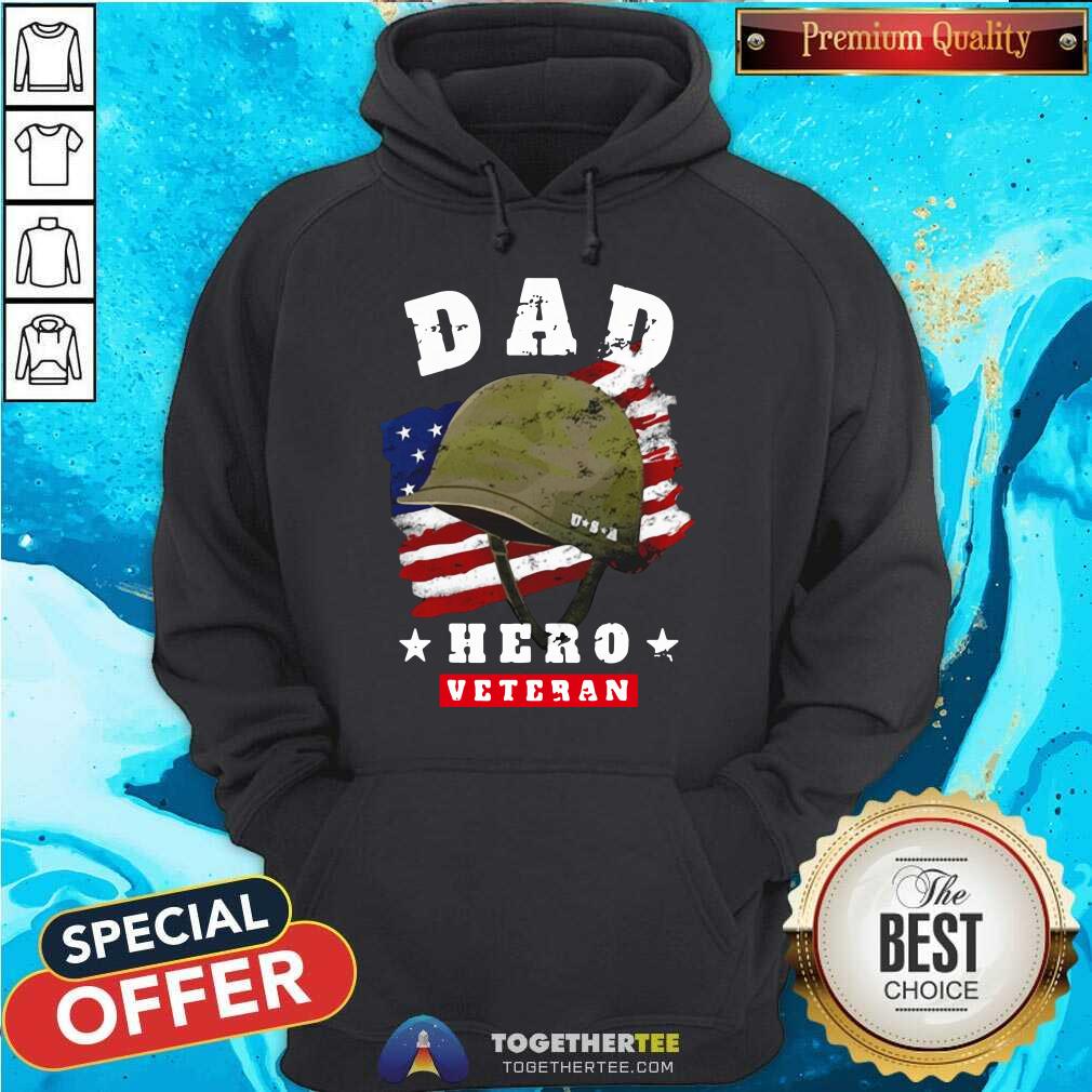 Pretty Dad Us Army Veteran Hero Father’s Day American Flag Shirt