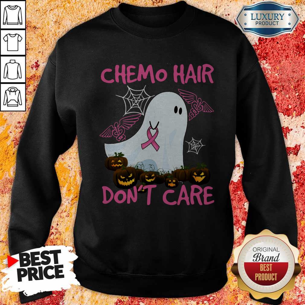 Pretty Ghost Chemo Hair Don’t Care Nurse Halloween Shirt