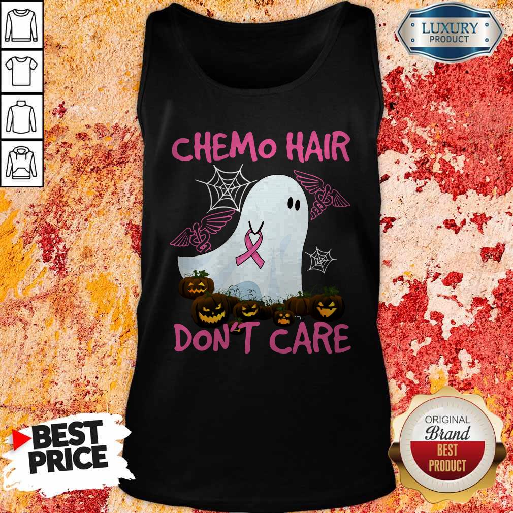 Pretty Ghost Chemo Hair Don’t Care Nurse Halloween Shirt