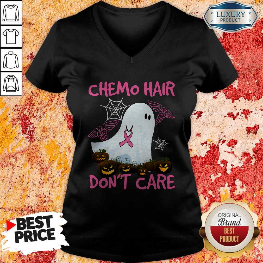 Pretty Ghost Chemo Hair Don’t Care Nurse Halloween Shirt