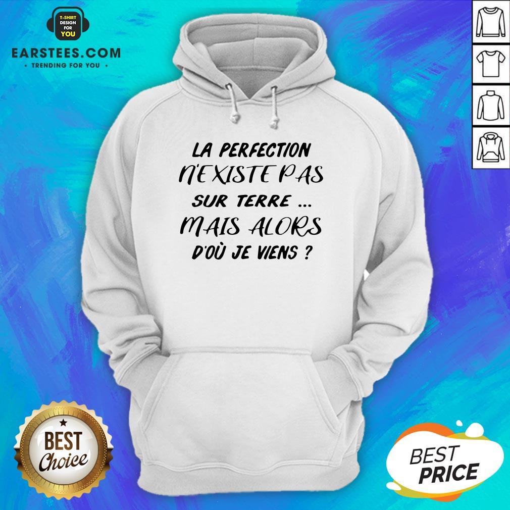 Pretty La Perfection Nexistepas Sur Terre Mais Alors Dou Je Viens Shirt