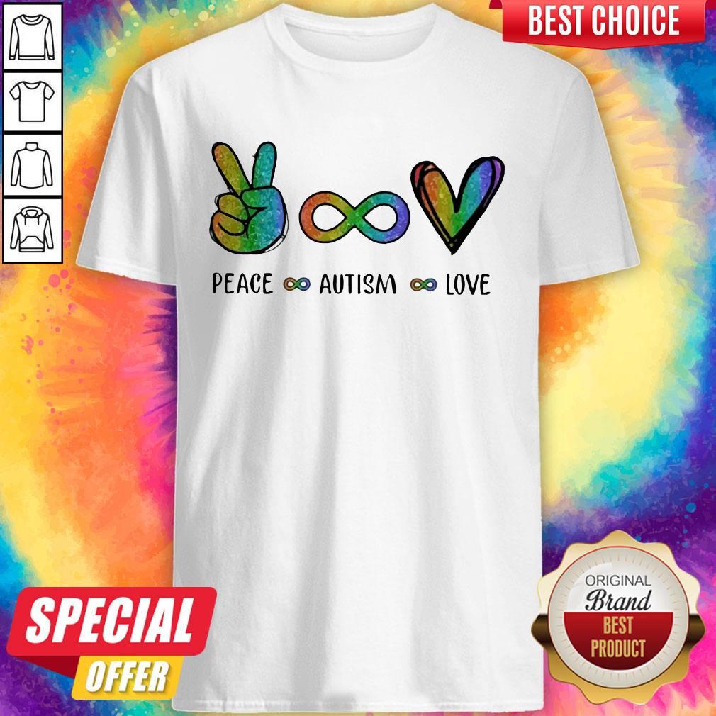 Pretty LGBT Peace Autism Love Diamond Shirt