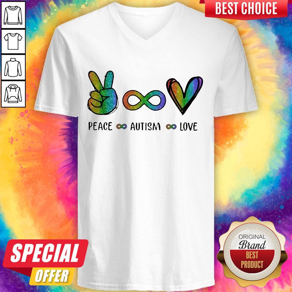 Pretty LGBT Peace Autism Love Diamond Shirt
