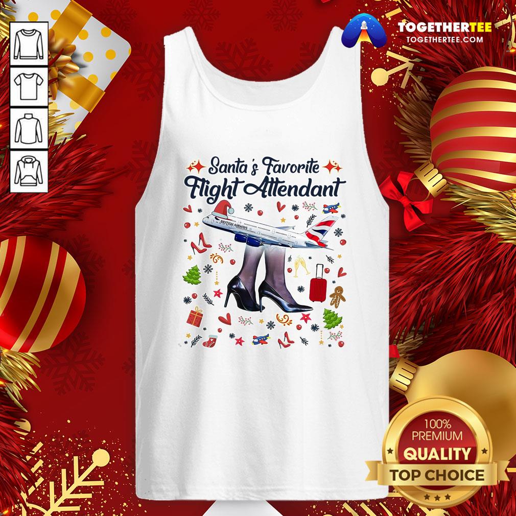 Pretty Santa’s Favorite Flight Attendant Shirt