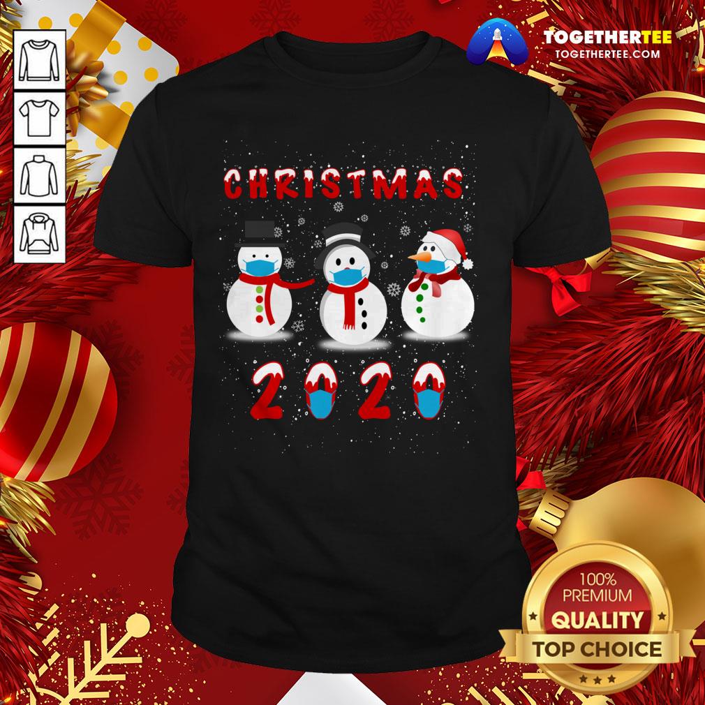 Pretty Snowman Face Make Christmas 2020 Shirt