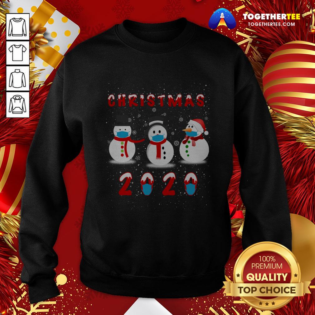 Pretty Snowman Face Make Christmas 2020 Shirt