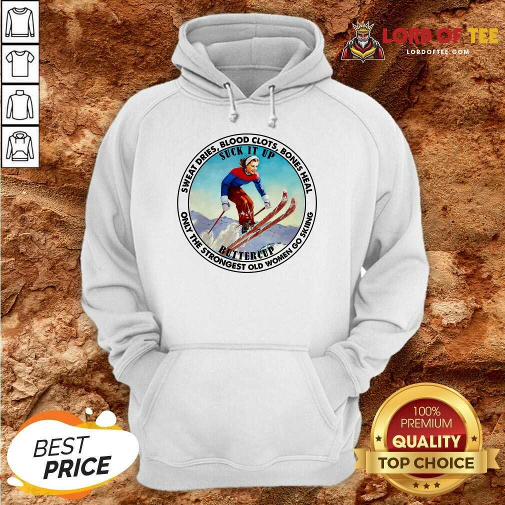 Pretty The Strongest Old Women Go Skiing Shirt