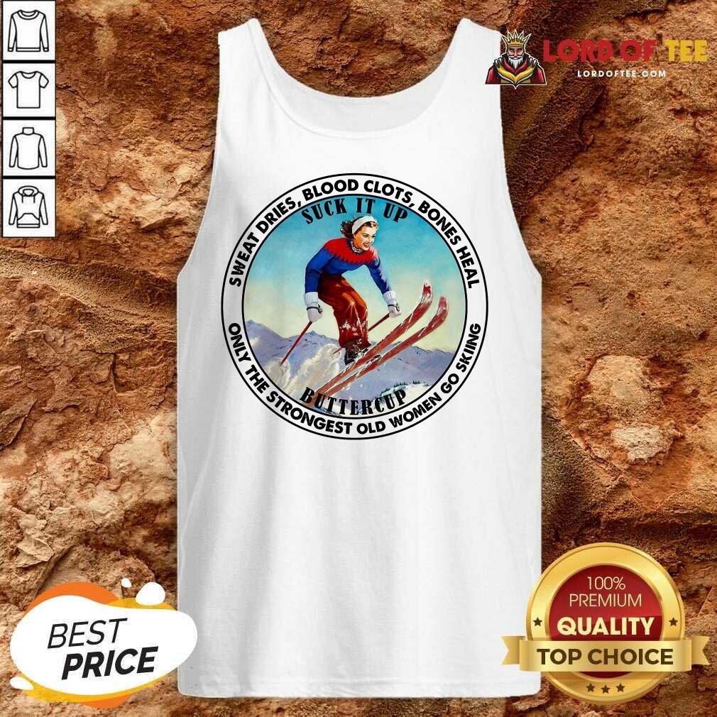 Pretty The Strongest Old Women Go Skiing Shirt