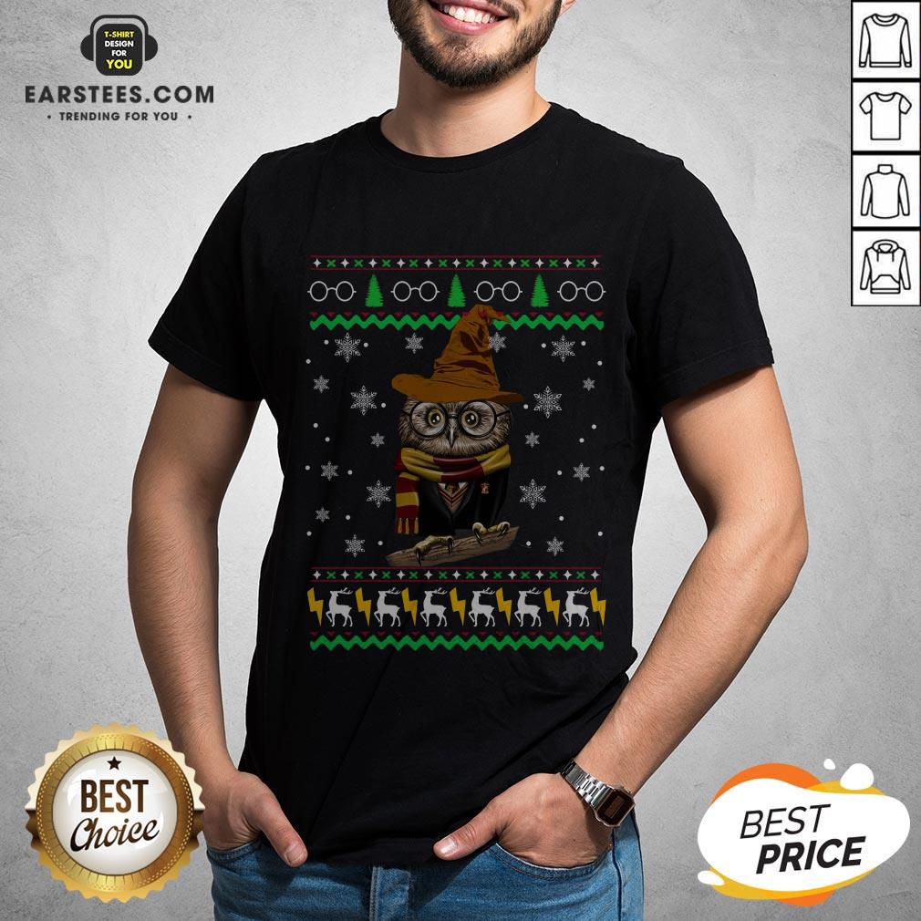Pretty Ugly Christmas Harry Potter Owl Sweat Shirt