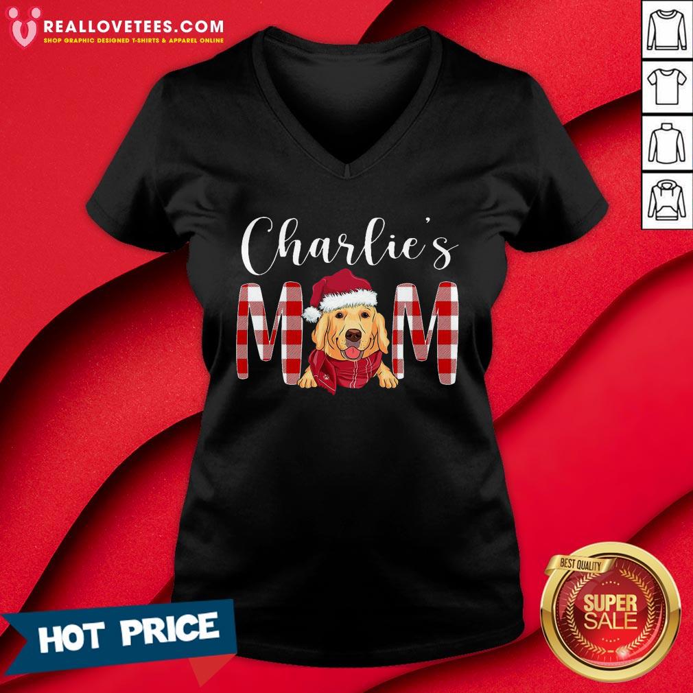 Pro Golden Retriever Charlie’s Mom Christmas Shirt