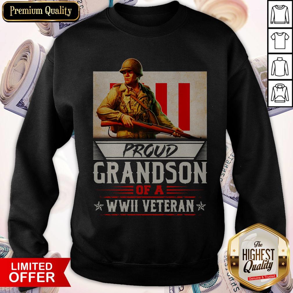 Proud Grandson Of A WWII Veteran Shirt