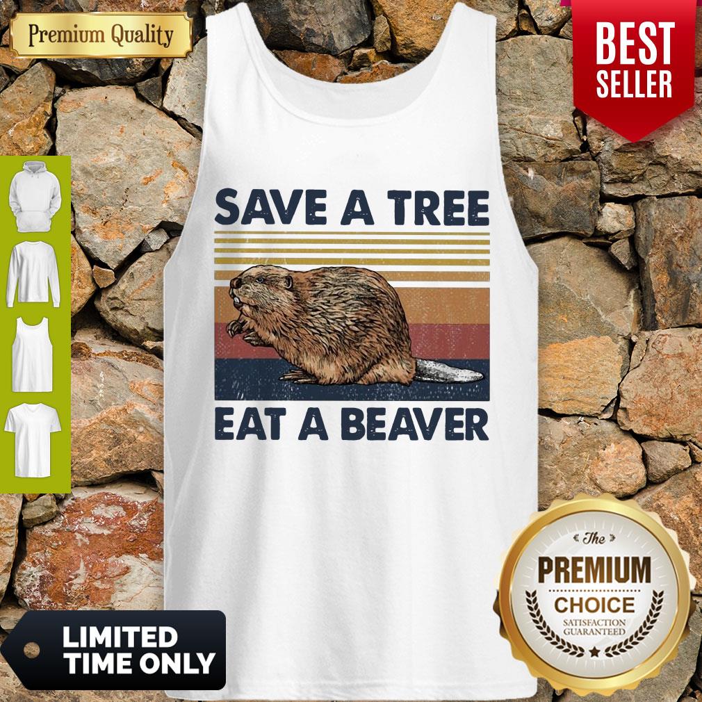 Vintage Save A Tree Eat A Beaver Shirt
