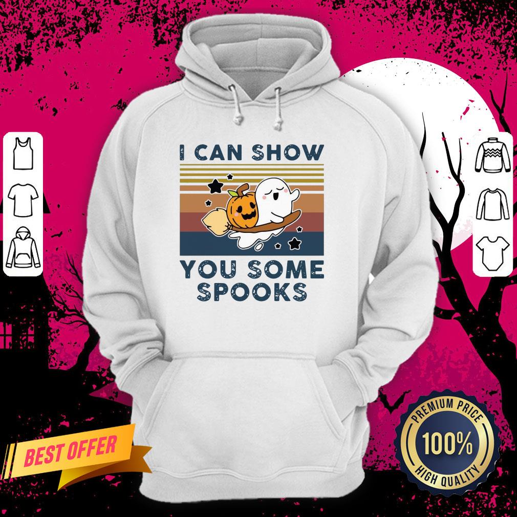 Pumpkin Ghost I Can Show You Some Spooks Vintage Shirt