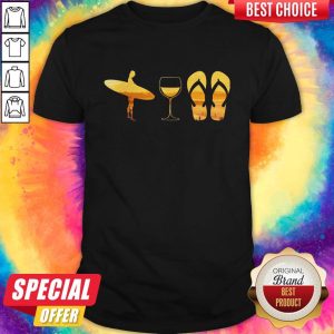 Windsurfing Wine Flipflop Classic Shirt