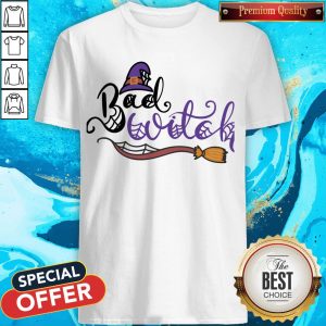 Cute Bad Witch Happy Halloween Day Shirt