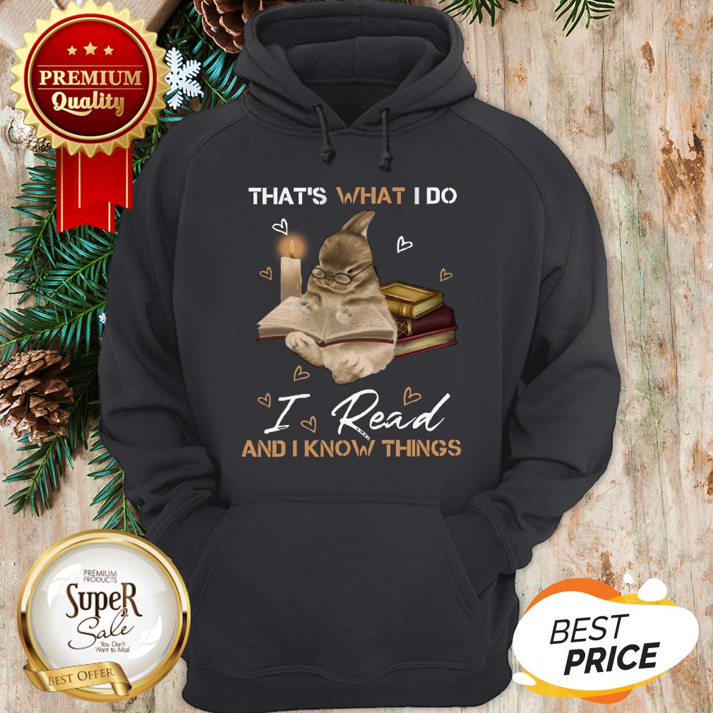 Rabbit That’s What I Do I Read And I Know Things Bunny Shirt