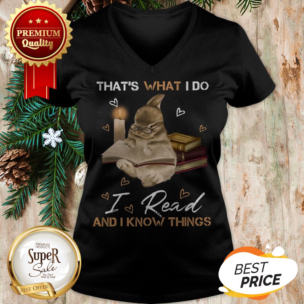 Rabbit That’s What I Do I Read And I Know Things Bunny Shirt